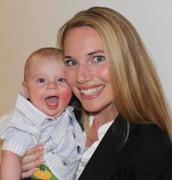 Ulrika Hedlund and baby