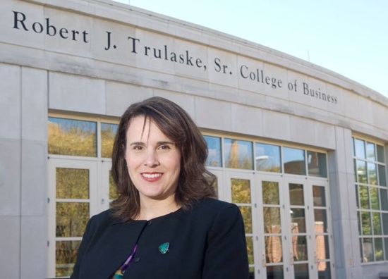 Dean Joan Gabel at the Trulsake College of Business at the University of Missouri