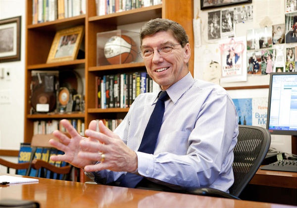 After Michael Porter, Harvard's Clay Christensen is the second highest paid B-school prof on the circuit