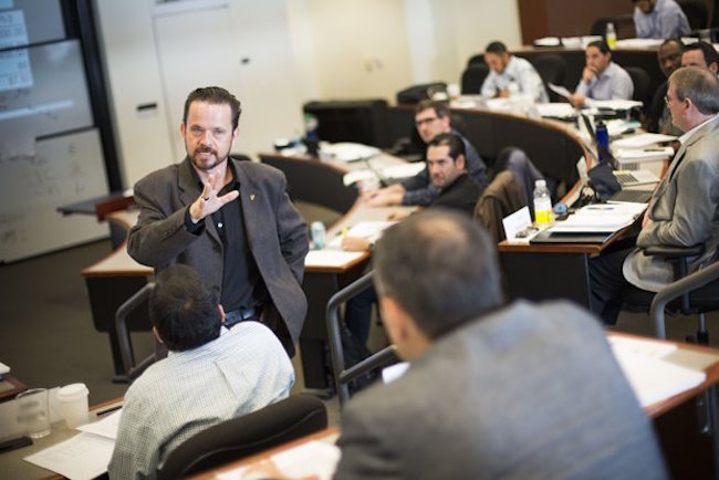 An Executive MBA class at Emory University's Goizueta School of Business